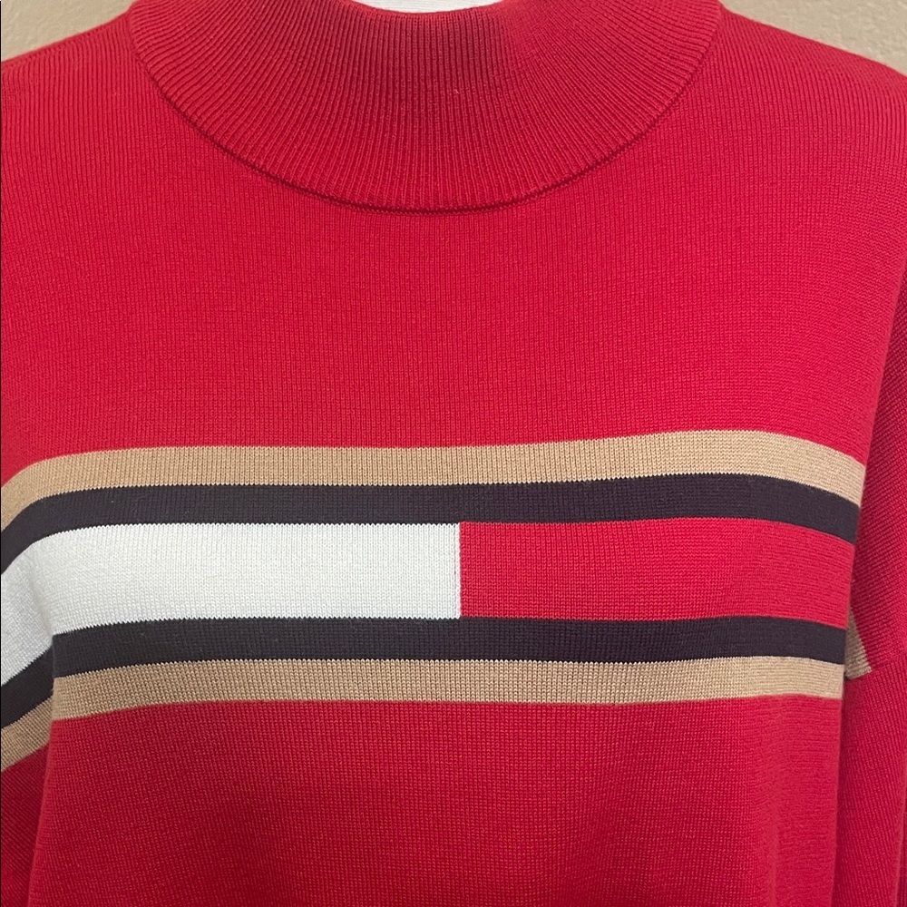 Tommy Hilfiger Between the Lines Turtleneck Sweater Large